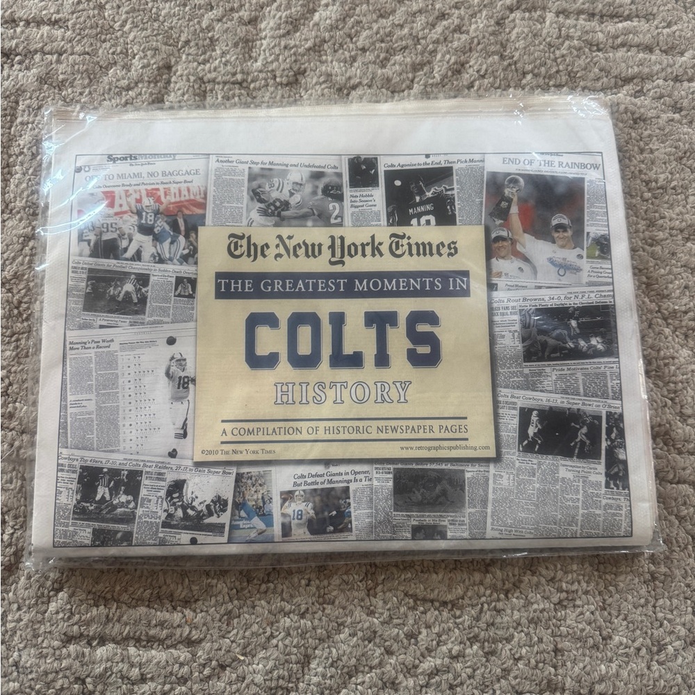 The New York Times Colts History Newspaper Compilation